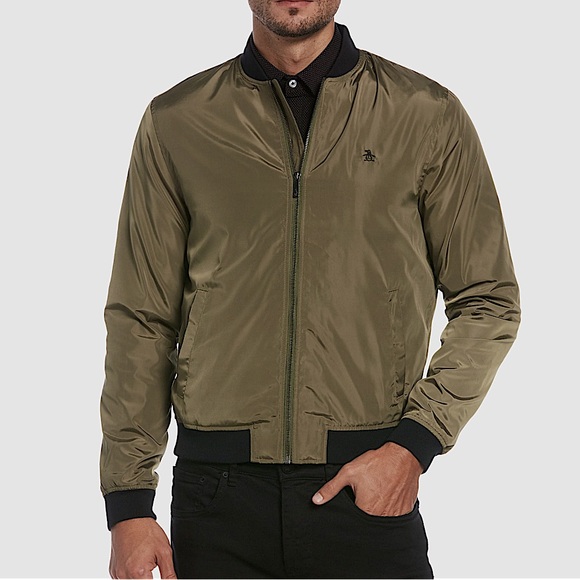 Original Penguin Other - NWT Penguin olive bomber jacket